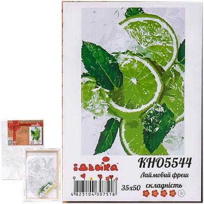 Набор для росписи по номерам "Лаймовый фреш", 35х50 см	, ID-KHO5544