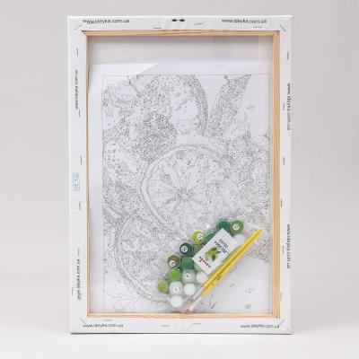 Набор для росписи по номерам "Лаймовый фреш", 35х50 см	, ID-KHO5544