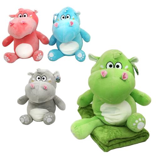 М'яка іграшка - плед "Бегемот", 7445