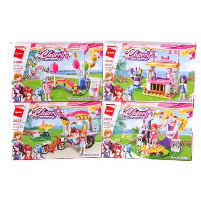 Конструктор Qman, от 90 дет., микс видов, в дисплее (дев.), 7T-2008-2011