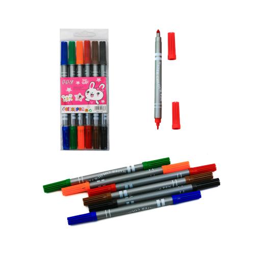 Фломастеры двухсторонние, 6 цветов, BBX 108-6 Фломастеры двухсторонние, 6 цветов, BBX 108-6