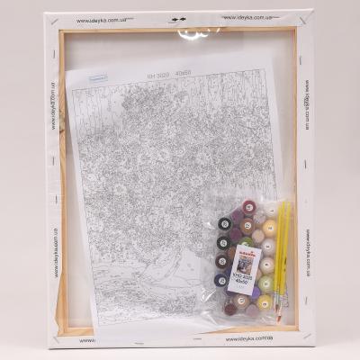 Набор для росписи по номерам "Букет полевых цветов", 40х50 см, ID-KHO3020