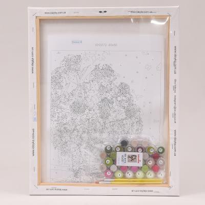 Набор для росписи по номерам "Пионы", 40х50 см, ID-KHO3072