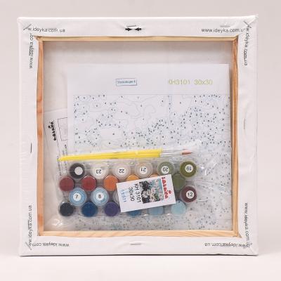 Набор для росписи по номерам "Ромашковое поле", 30х30 см, ID-KHO3101