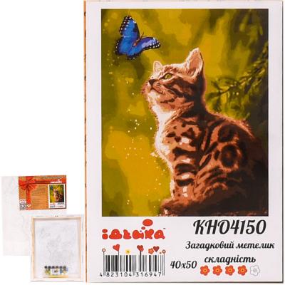Набор для росписи по номерам "Загадочная бабочка", 40х50 см, ID-KHO4150