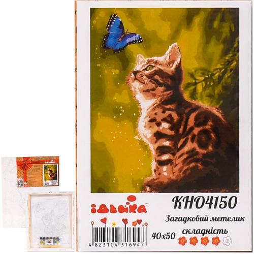 Набор для росписи по номерам "Загадочная бабочка", 40х50 см, ID-KHO4150