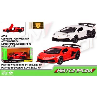 Машина АВТОПРОМ 1: 43 Lamborghini Aventador SVJ, 2 кольор., відк.двері, короб
