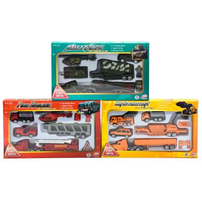 Набор транспорта, металл, 3 вида, в кор-ке, 630PCMF