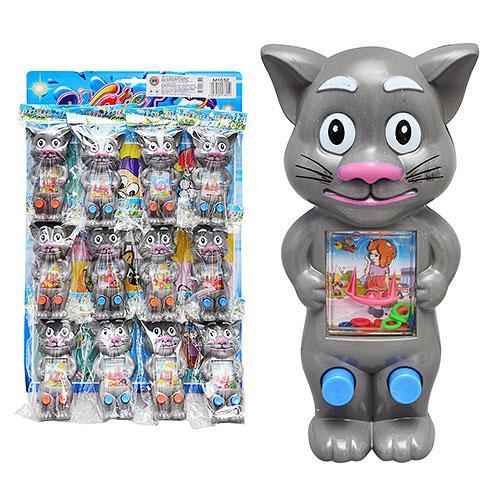 Игра водяная, кот, в кульке, на листе, M 1032