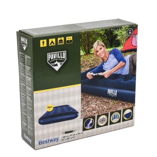 Матрас Bestway, велюровый, 188х99х22 см, 67224 Матрас Bestway, велюровый, 188х99х22 см, 67224