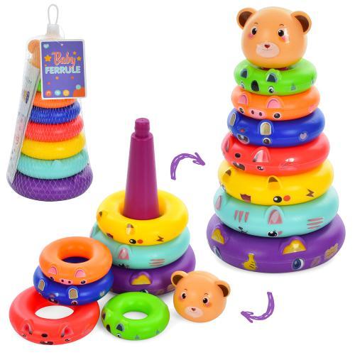 Іграшка "Пірамідка-ведмедик", 218D-1Q Іграшка "Пірамідка-ведмедик", 218D-1Q