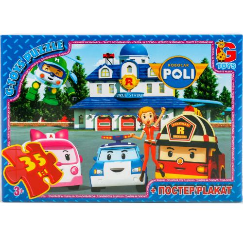 Пазлы из серии "Робокар Полли", 35 элементов, GP-RR067445