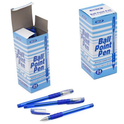 Ручка, шариковая, масляная, синяя, 24 шт. (цена за упаковку), SAT-501P