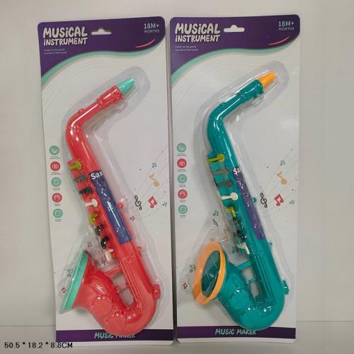 Саксофон 2 кольори мікс, планшет 50,5*18,2*8,8см., 3203E Саксофон 2 кольори мікс, планшет 50,5*18,2*8,8см., 3203E