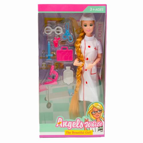 Лялька лікар, шарнірна, 28 см, в кор-ці, ZHW85