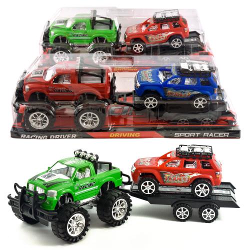 Джип, с прицепом, инерционный, 363C-4