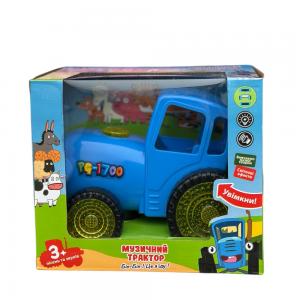 Синій трактор на батарейці, муз, світло