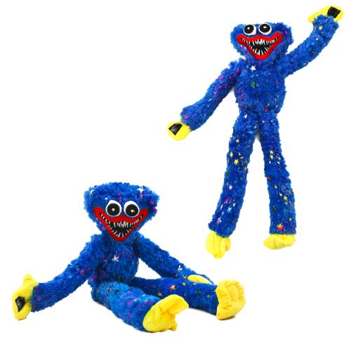 Хагі-Вагі Кісі-Місі м'яка іграшка з блискітками-зірочками та липучками на руках, Синій, LA-006-BL