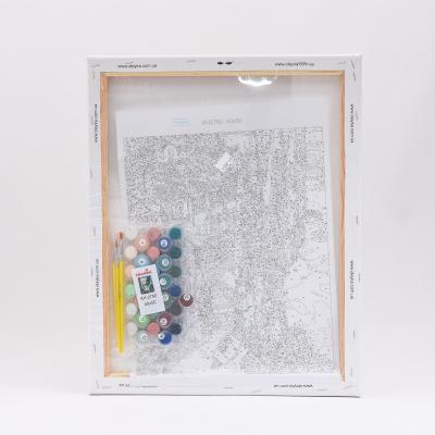 Набор для росписи по номерам "Домик на побережье", 40х50 см, ID-KHO2750 Набор для росписи по номерам "Домик на побережье", 40х50 см, ID-KHO2750