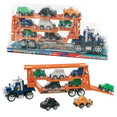 Трейлер инерционный + 8 машинок, 3018 Трейлер инерционный + 8 машинок, 3018