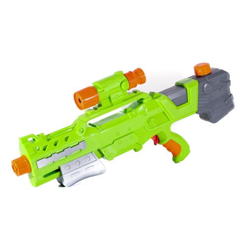 Водяной бластер помпа, размер большой, 2 цвета, в кульке, M 3066