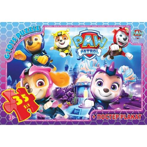 Пазли ТМ "G-Toys" із серії "Paw Patrol" (Цуценячий патруль), 35 ел., GP-PW08906