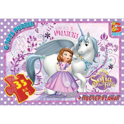 Пазли ТМ "G-Toys" із серії "Софія прекрасна", 35 ел Пазли ТМ "G-Toys" із серії "Софія прекрасна", 35 ел