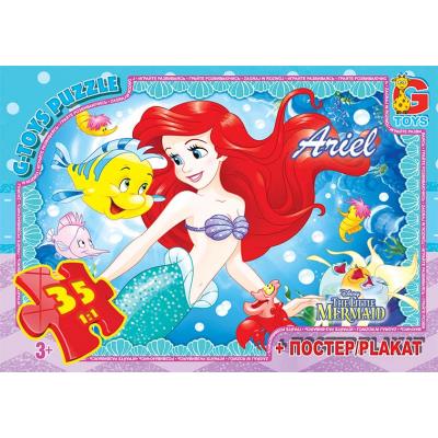 Пазли ТМ "G-Toys" із серії "Русалонька", 35 елементів Пазли ТМ "G-Toys" із серії "Русалонька", 35 елементів
