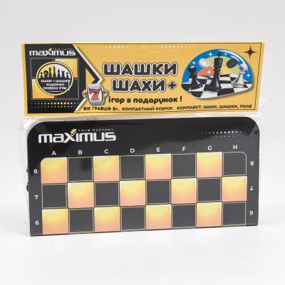 Набор "Шашки + Шахматы", MAX 5446