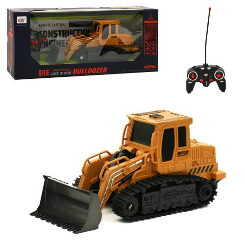Бульдозер р/в, аккум, 27см, подв.ковш, звук, світло, в кор-ці, 680-D3