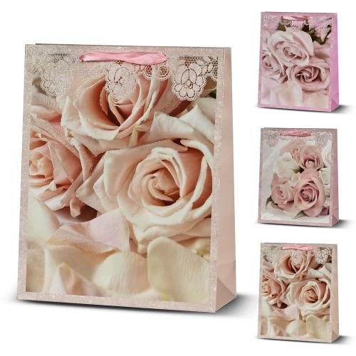 Пакет подарунковий паперовий S "Flowers" 18*23*10см, R33073-S