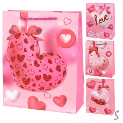 Пакет подарунковий паперовий S "Love You 3D" 18*23*10см R99697-S (720шт)