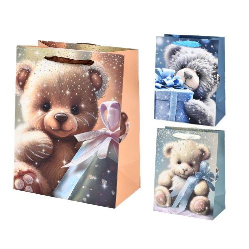 Пакет подарунковий паперовий S "Teddy" 18*23*10см, R33076-S Пакет подарунковий паперовий S "Teddy" 18*23*10см, R33076-S