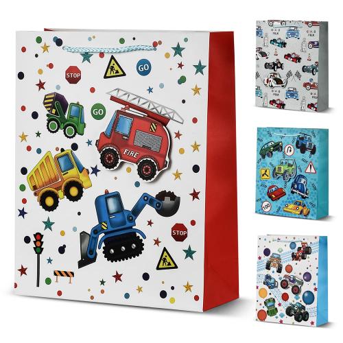 Пакет подарунковий паперовий S "Transport 3D" 18*23*8см, R33069-S Пакет подарунковий паперовий S "Transport 3D" 18*23*8см, R33069-S