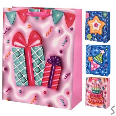 Пакет подарунковий паперовий L "Sweets 3D" 30*42*12см