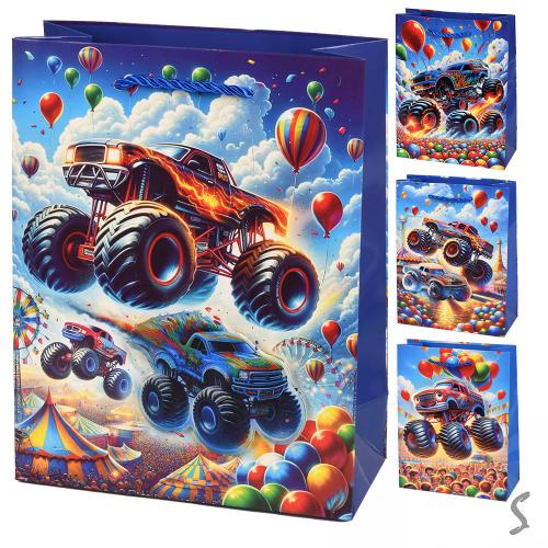 Пакет подарунковий паперовий S "Monster truck 3D" 18*23*8см, R33048-S Пакет подарунковий паперовий S "Monster truck 3D" 18*23*8см, R33048-S