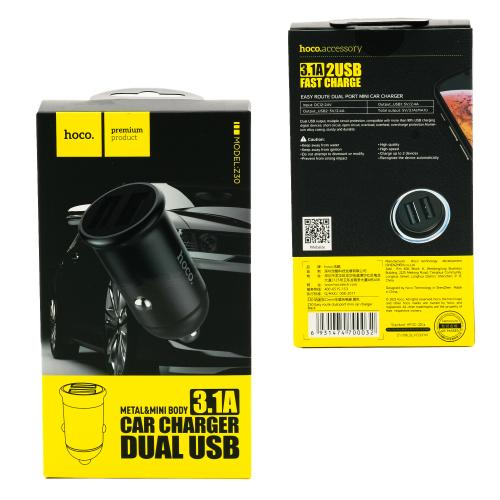 Автомобільний зарядний пристрій HOCO Z30, 99138