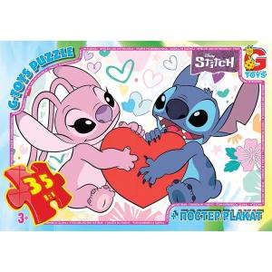 Пазли ТМ "G-Toys" із серії "Stitch", 35 ел.