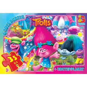 Пазли ТМ "G-Toys" із серії "Тролі", 35 елементів
