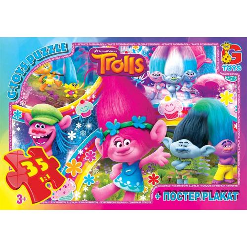 Пазли ТМ "G-Toys" із серії "Тролі", 35 елементів, GP-TR0077