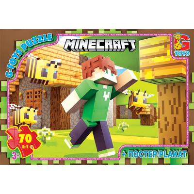 Пазли ТМ "G-Toys" із серії "Minecraft" (Майнкрафт), 70 ел.
