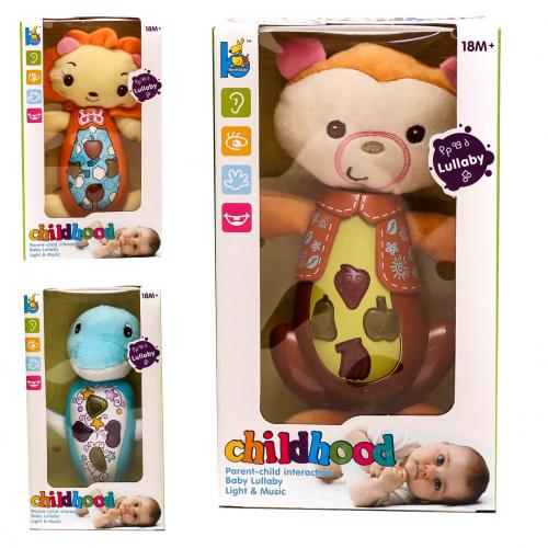 Погремушка, 3 вида, в кор-ке, JLD333-16-19-21A