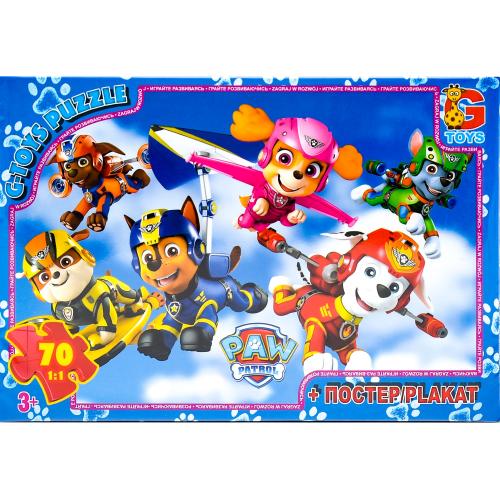 Пазлы из серии "Paw Patrol", 70 элементов, GP-PW0850 Пазлы из серии "Paw Patrol", 70 элементов, GP-PW0850