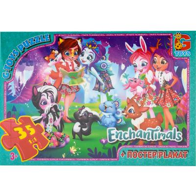 Пазлы из серии "Enchantimals", 35 элементов