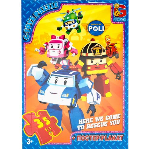 Пазлы из серии "Робокар Полли", 35 элементов, GP-RR067444