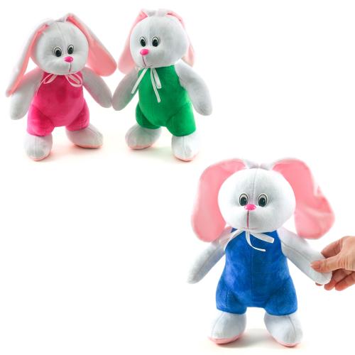 М'яка іграшка "Зайка в комбінезоні", 1110-2 М'яка іграшка "Зайка в комбінезоні", 1110-2