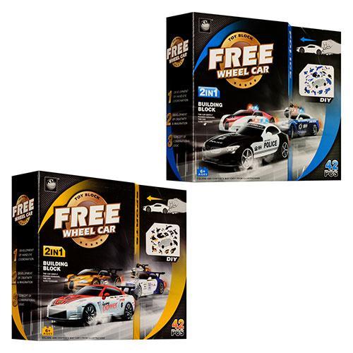 Машина-конструктор "Полиция", 42 дет., в кор-ке (мал.), 2028-2JA