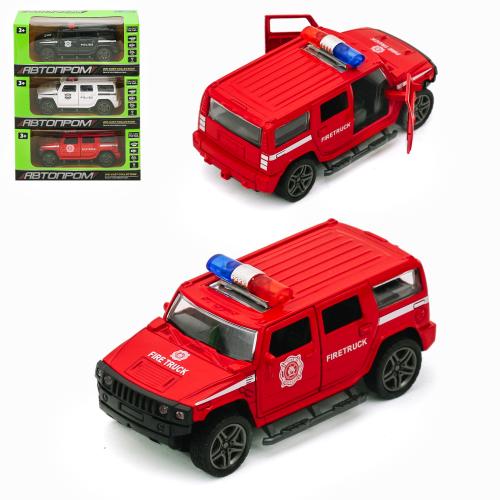 Машина АВТОПРОМ 11 см лита металева інерційна двері відчиняються, звук, світло 3 кольори (7T-3625P), 7T-3625P Машина АВТОПРОМ 11 см лита металева інерційна двері відчиняються, звук, світло 3 кольори (7T-3625P), 7T-3625P