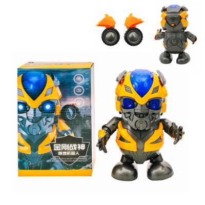 Танцюючий робот Бамблбі Dance Hero 2021 зі з'ємними колесами, підсвічуванням та музикою,19 см, 2021