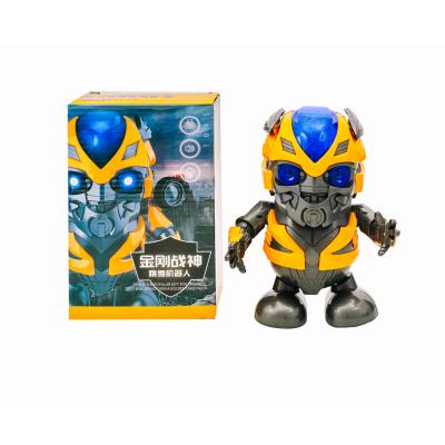 Танцюючий робот Бамблбі Dance Hero 2021 зі з'ємними колесами, підсвічуванням та музикою,19 см, 2021